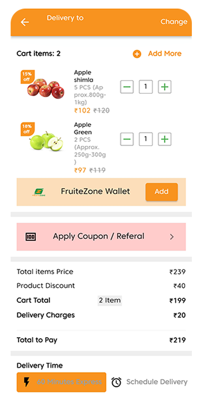 Fruits Zone screen 3