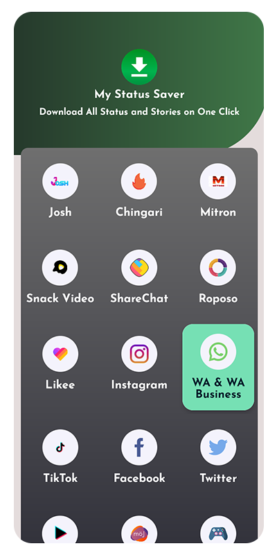 My Status Saver screen 2