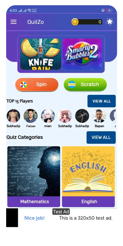 Quizlo screen 3